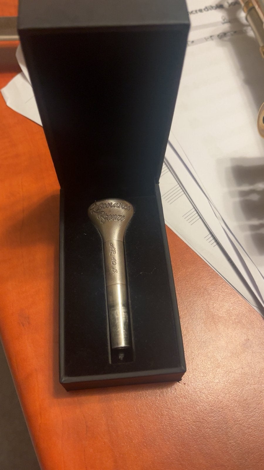 Ar resonance ME40, S backbore. (Bronze top, brass backbore), Ophalen of Verzenden, Zo goed als nieuw, Trompet in si bemol