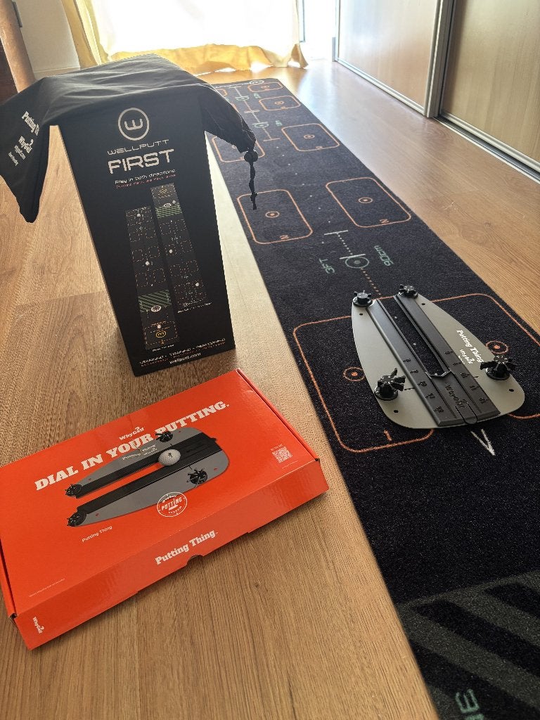 Wellput First putting mat + Whygolf Putting Thing, Sport en Fitness, Golf, Ophalen, Gebruikt, Overige typen
