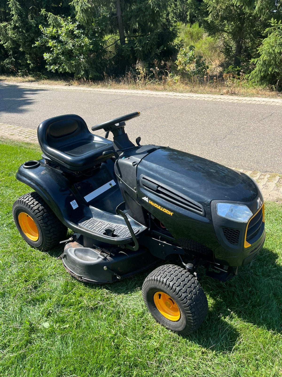 McCulloch M125‑97T zitmaaier, Ophalen, Gebruikt, Elektrische starter, 90 tot 120 cm