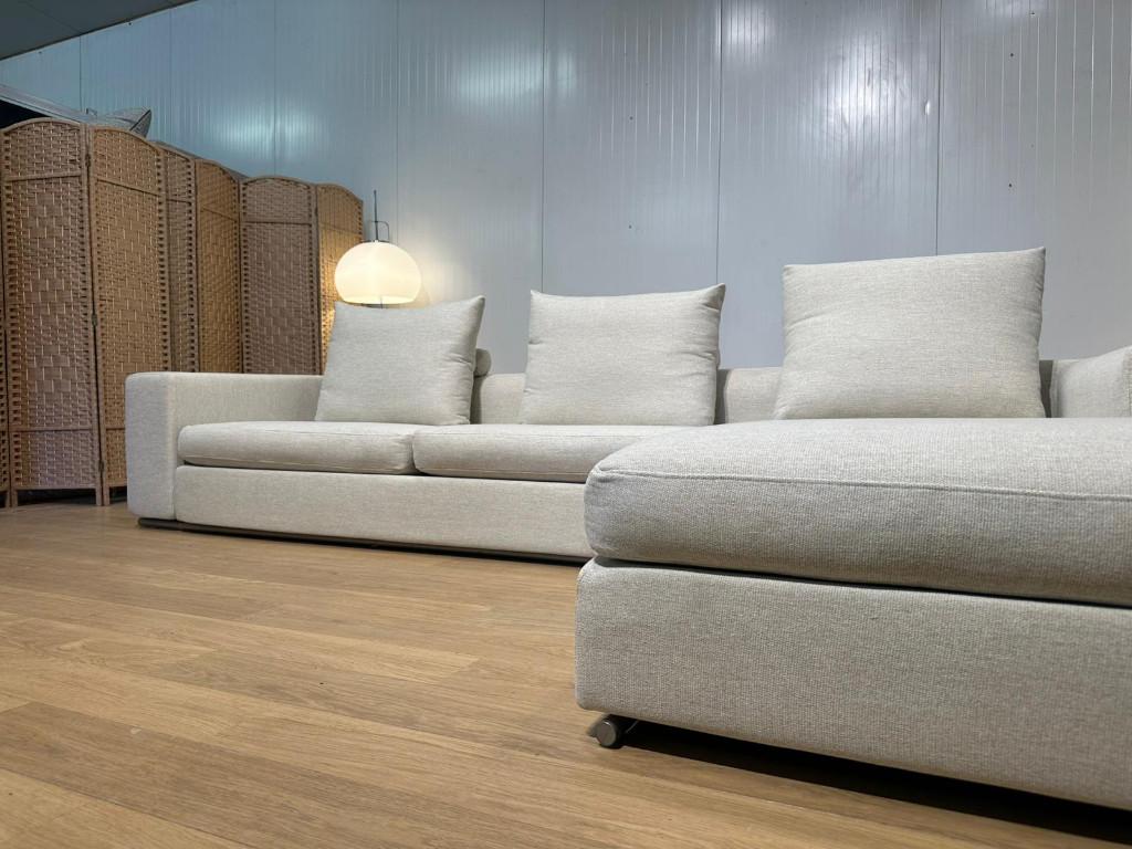 TBE Flexform Groundpiece canapé d’angle, Neuf, 150 cm ou plus, Quatre personnes ou plus, Design Bankstellen Flexform
