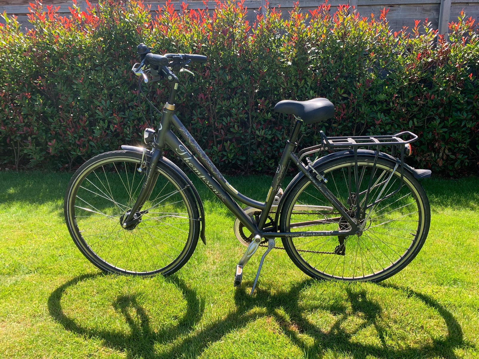 Thompson damesfiets, Ophalen, Gebruikt, Velgrem, 47 tot 50 cm