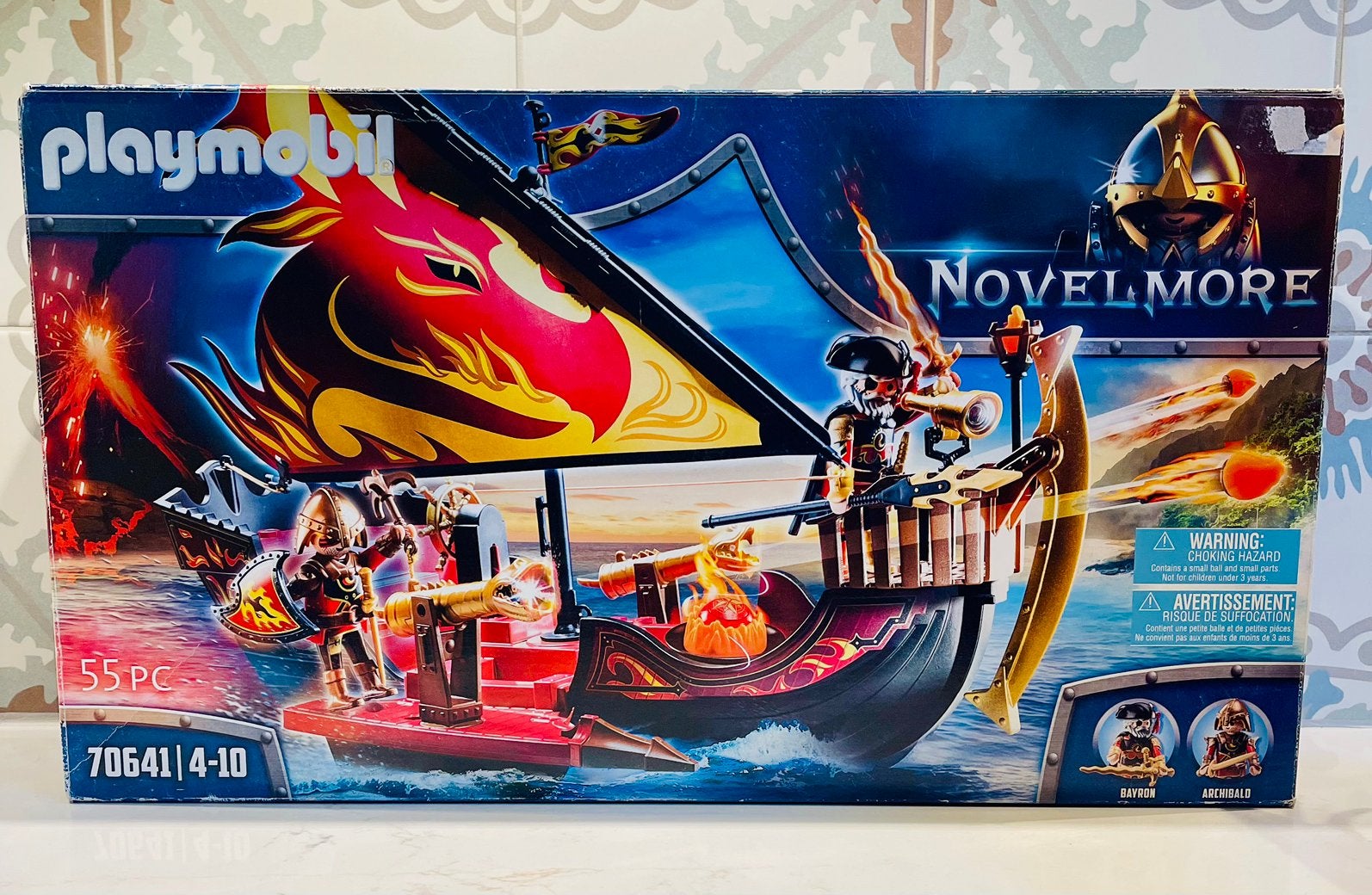 Bateau de combat novelmore playmobil, Enlèvement ou Envoi, Kit complet, Utilisé, Knights