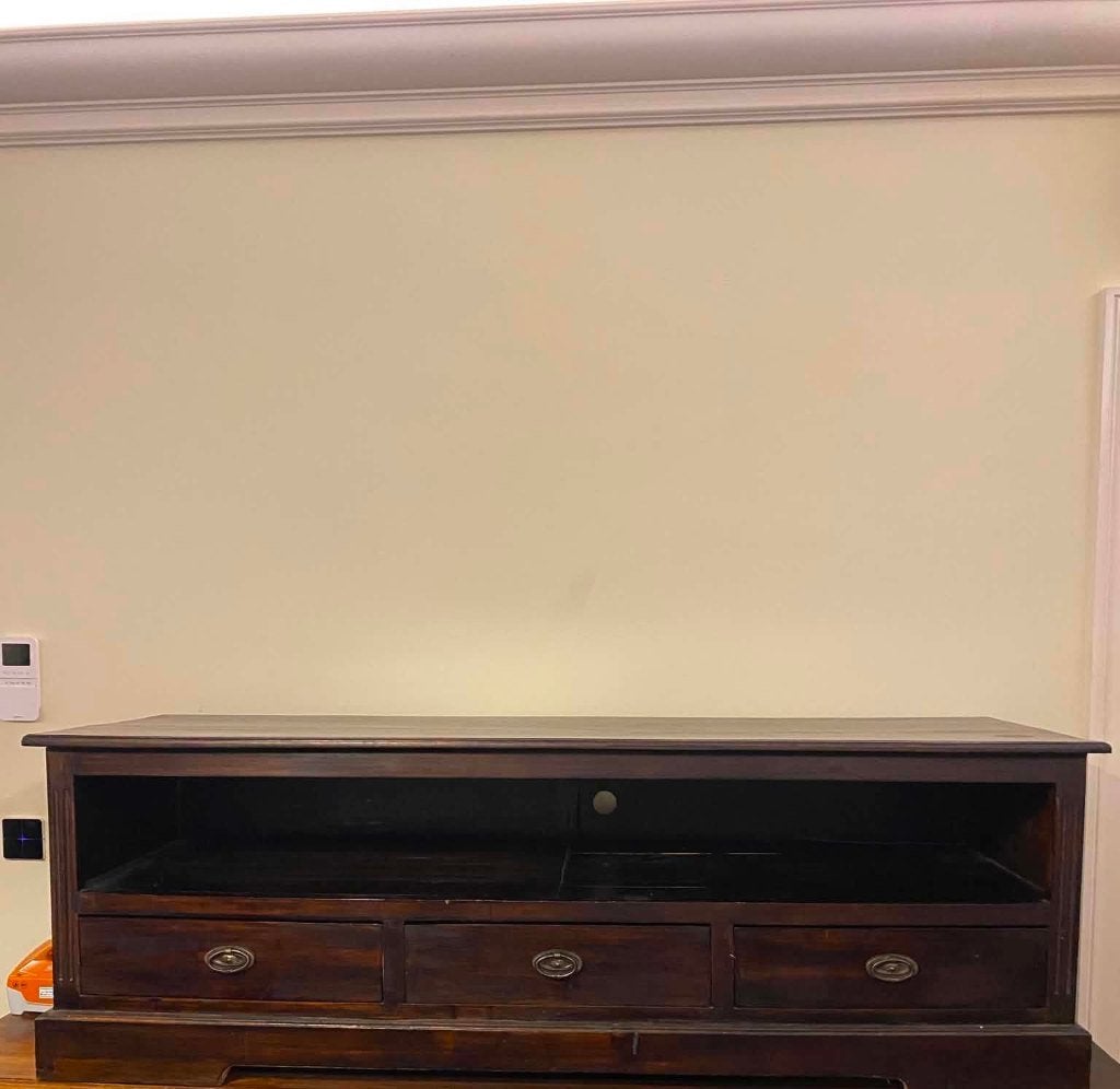 Tv-meubel te koop – 150 x 50 x 50 cm - 2 stuks beschikbaar, Ophalen, Gebruikt, 100 tot 150 cm, Klassieke tijdloze uitstraling, massieve houtlook