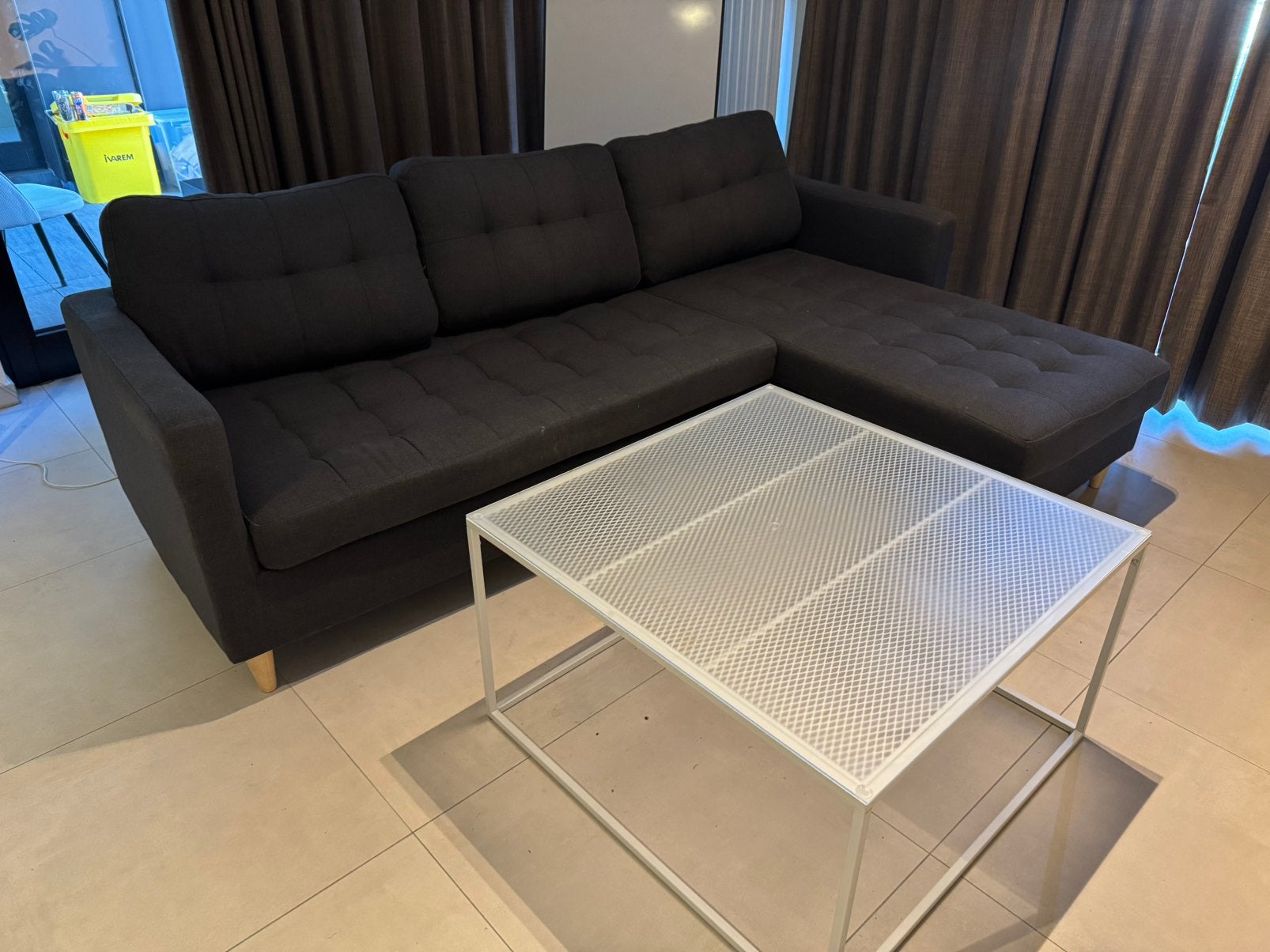 L-zetel plus salontafel., Huis en Inrichting, Ophalen, Zo goed als nieuw