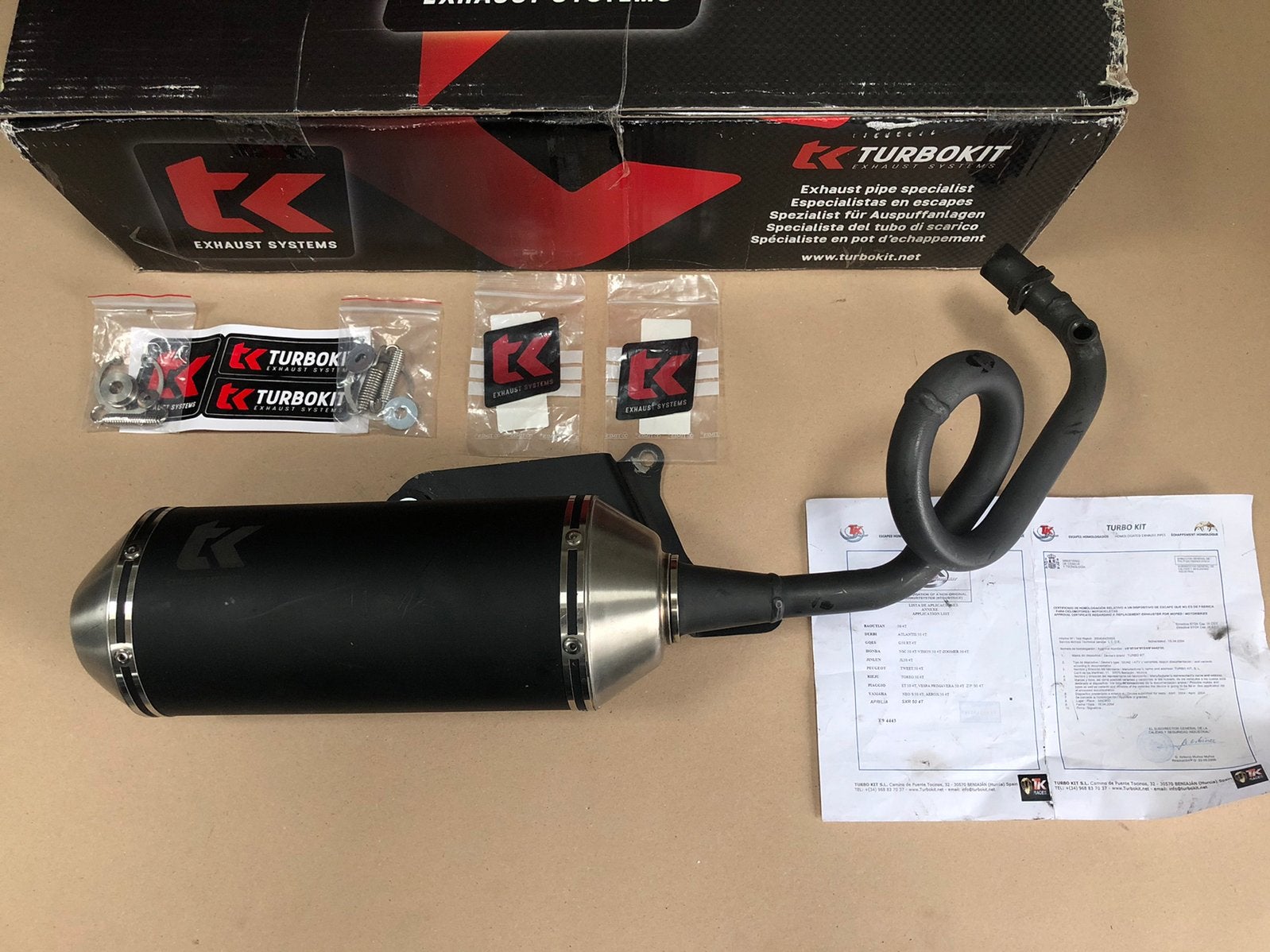 Piaggio zip Uitlaat Turbokit G-Max, Fietsen en Brommers, Ophalen of Verzenden, Zo goed als nieuw, Uitlaat, Piaggio