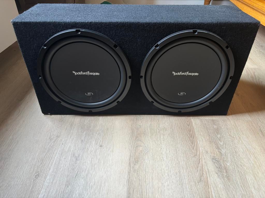 Rockford Fosgate R1 12”  + spectron 1500w versterker, Ophalen, Zo goed als nieuw
