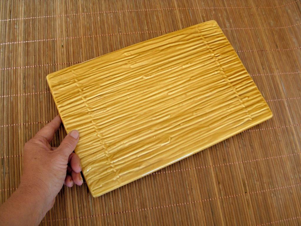 Antieke paille kaasplank van Boch, Antiek en Kunst, Ophalen of Verzenden