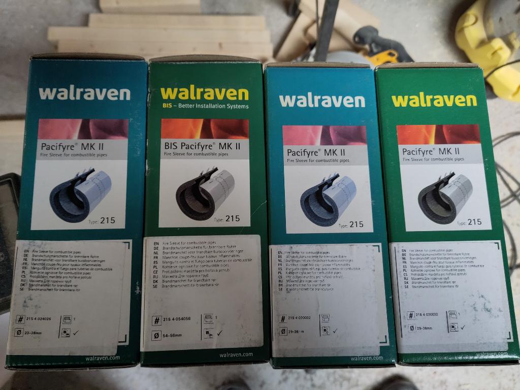 Walraven Pacifyre - muurdoorvoer voor ontbrandbare leidingen, Ophalen of Verzenden, Nieuw, Overige typen