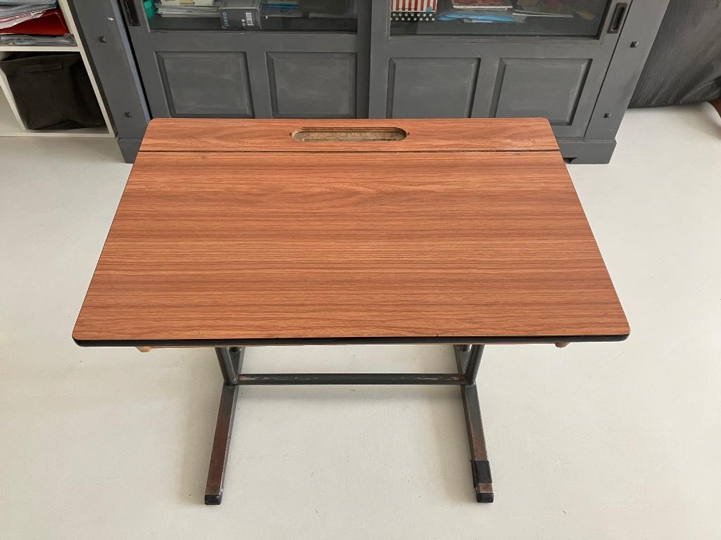 Banc d’écolier ancien, Ophalen, Gebruikt, Tafel(s)