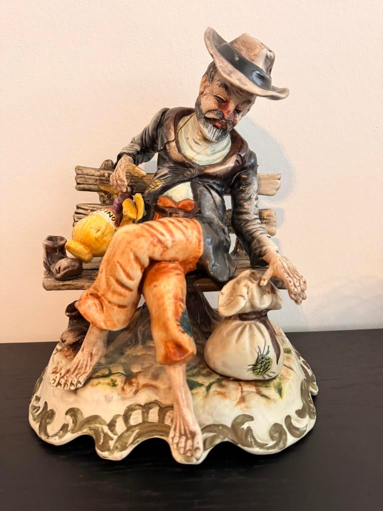 Vintage Italiaans Capodimonte beeld – decoratief, Enlèvement, Comme neuf