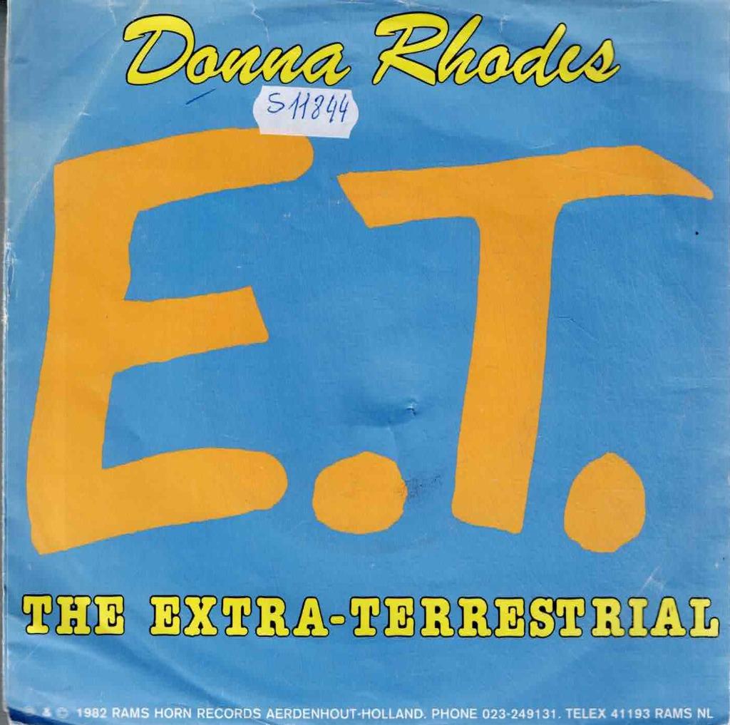 Vinyl, 7"   -   Donna Rhodes – E.T. (The Extra-Terrestrial), Enlèvement ou Envoi, Autres formats