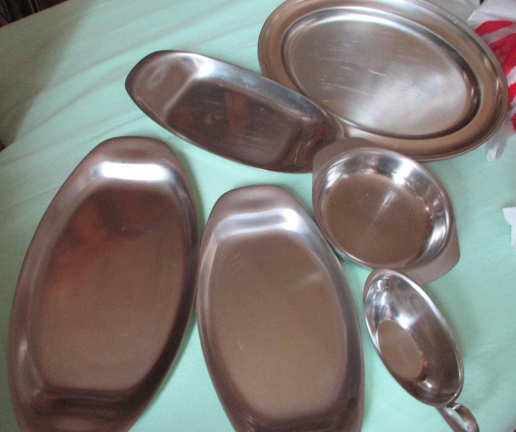 Inox schotels , vintage jaren 70, Ophalen of Verzenden, Overige typen