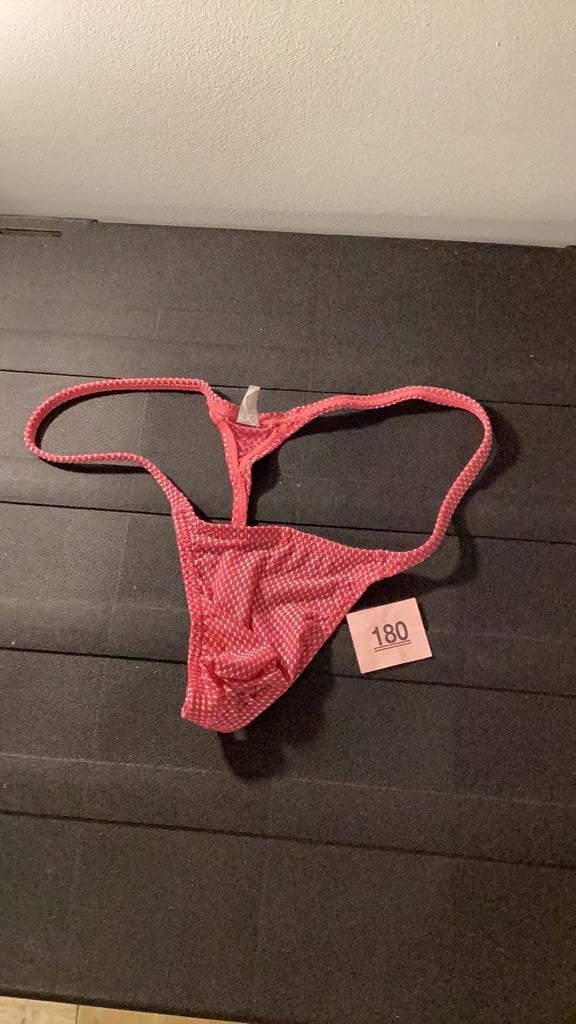 Rood/ wit herenstring, Kleding | Heren, Ondergoed, Verzenden, Rood, Slip