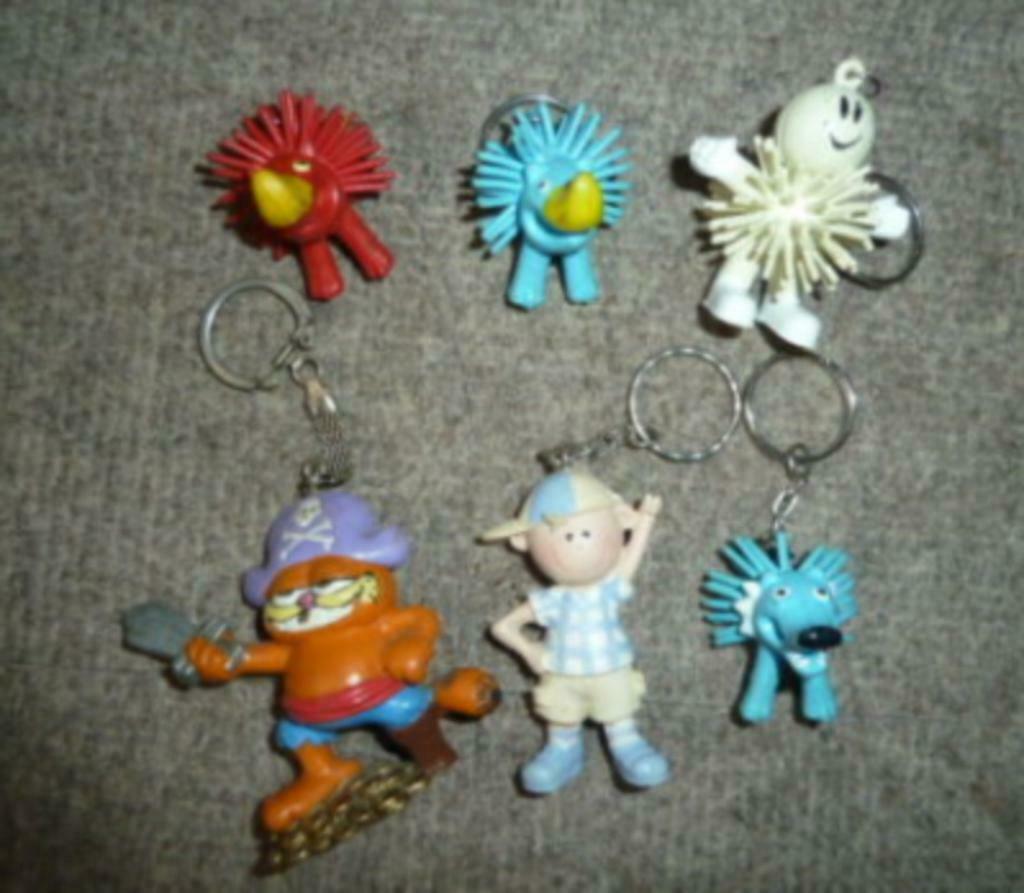 lot van 6 leuke sleutelhangers, Ophalen of Verzenden, Zo goed als nieuw, Knuffel of Figuurtje