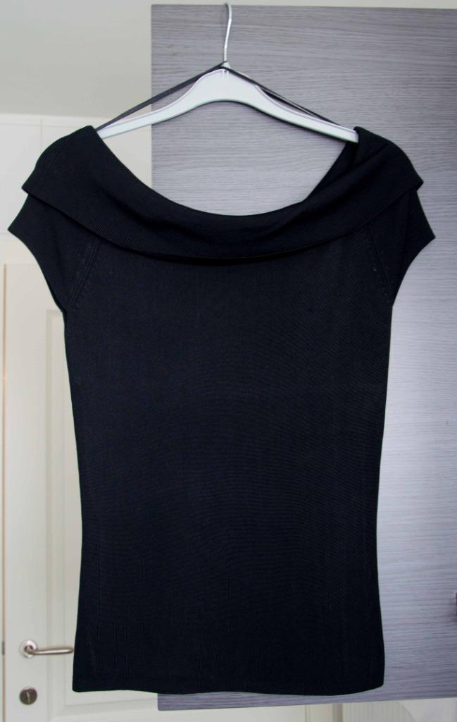 topje truitje boothals Bardot stijl - zo goed als nieuw, Vêtements | Femmes, Pulls & Gilets, Comme neuf, Taille 38/40 (M), Noir