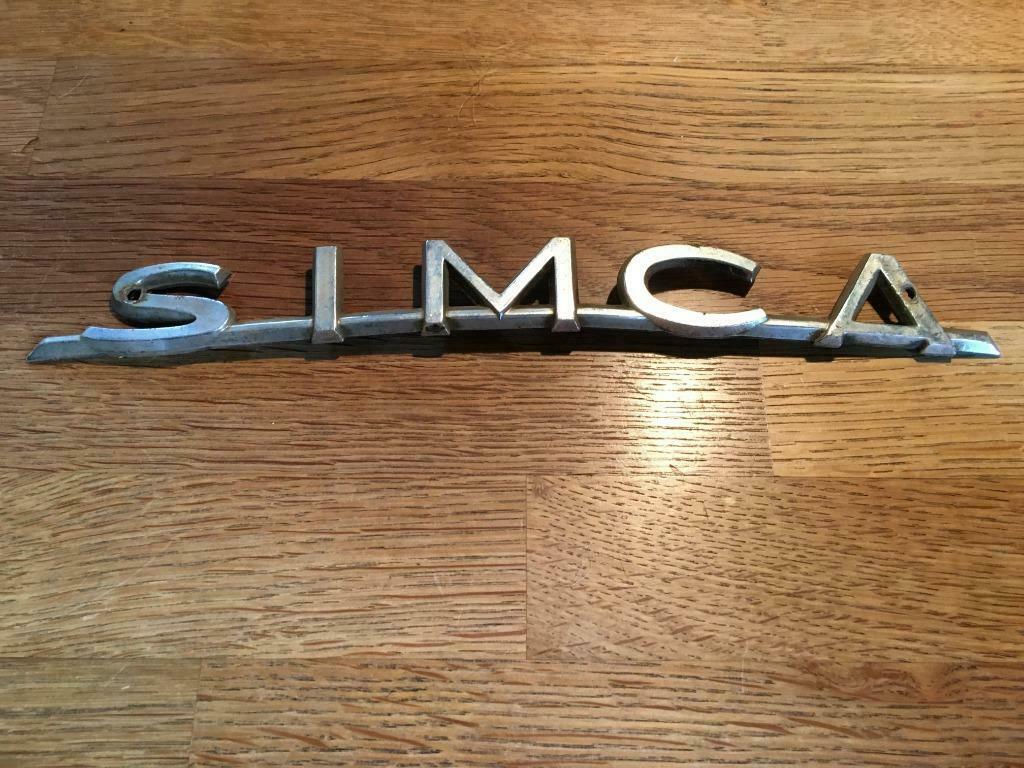 oldtimer SIMCA embleem motorkap modellen begin '60s, Auto-onderdelen, Verzenden, Gebruikt, Oldtimer onderdelen, Motorkap