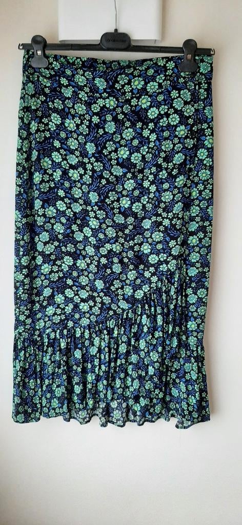 Groen- blauwe rok ( maat 36-38), Ophalen, Maat 36 (S), Groen