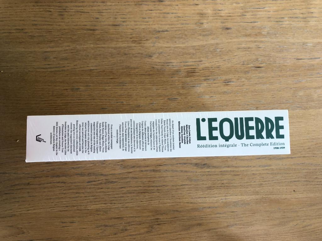 L'Equerre réédition intégrale, Enlèvement ou Envoi, Neuf, Architectes