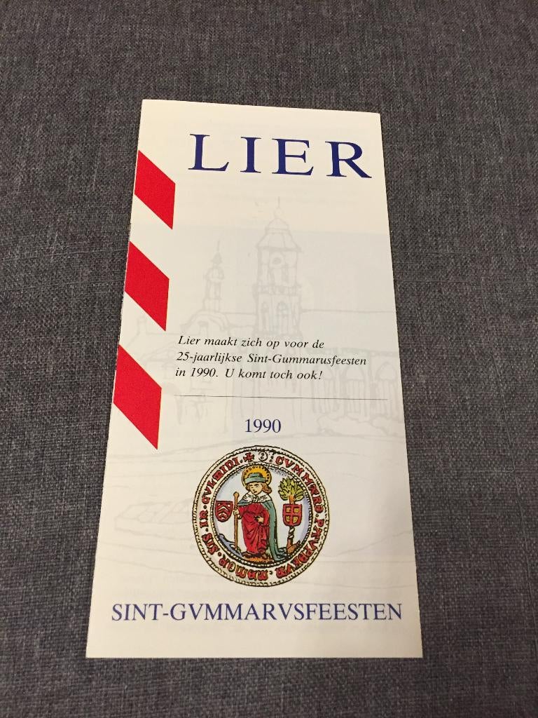 Trio oude stads folders Lier, Boeken, Catalogussen en Folders, Ophalen of Verzenden, Zo goed als nieuw, Folder