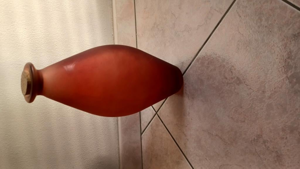 Vase rouge 37 cm, Maison & Meubles, Enlèvement ou Envoi, Comme neuf