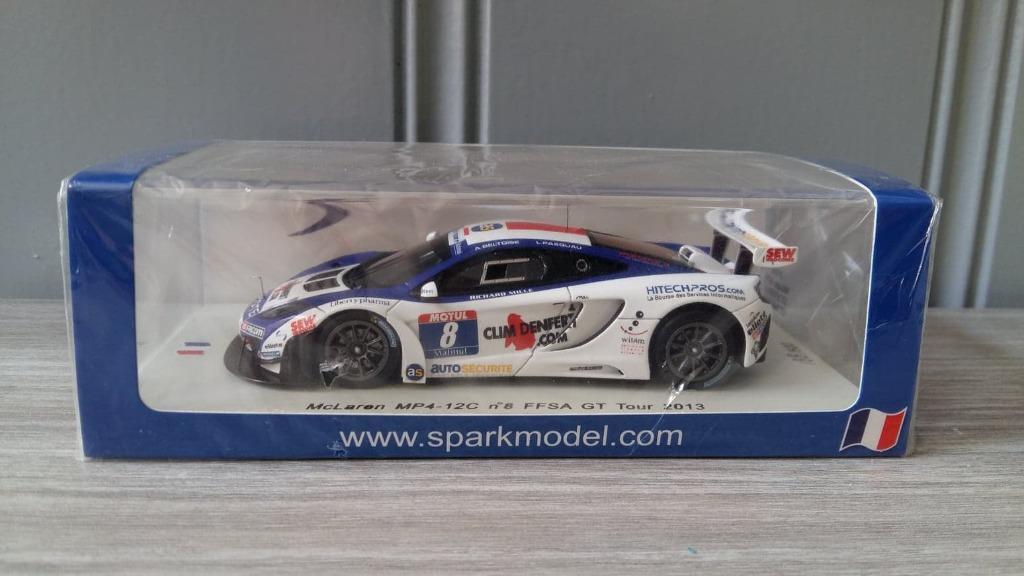 McLaren MP4-12C GT3 - FFSA GT Tour - Spark 1/43 - SF066, Ophalen of Verzenden, Nieuw, Auto