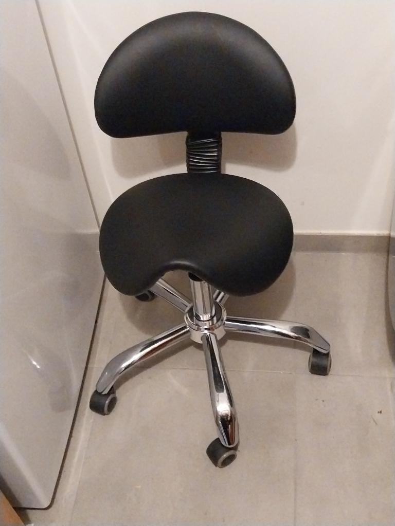 Zadelstoel 40€, Ophalen, Ergonomisch, Zo goed als nieuw, Zwart