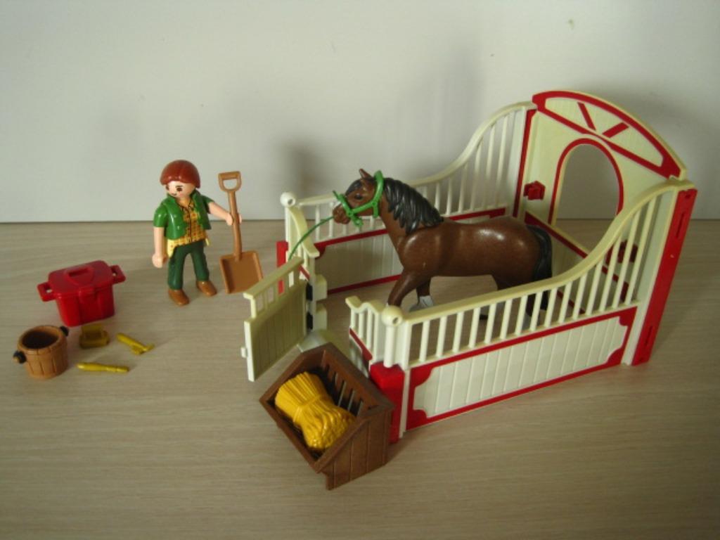 Cheval Playmobil avec accompagnateur et coffret 5108, Enlèvement ou Envoi, Utilisé, Ensemble complet