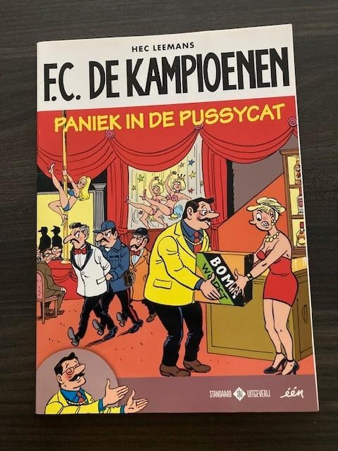 Stripboek F.C. De Kampioenen - Paniek in de Pussycat, Enlèvement ou Envoi, Une BD, Hec Leemans, Comme neuf