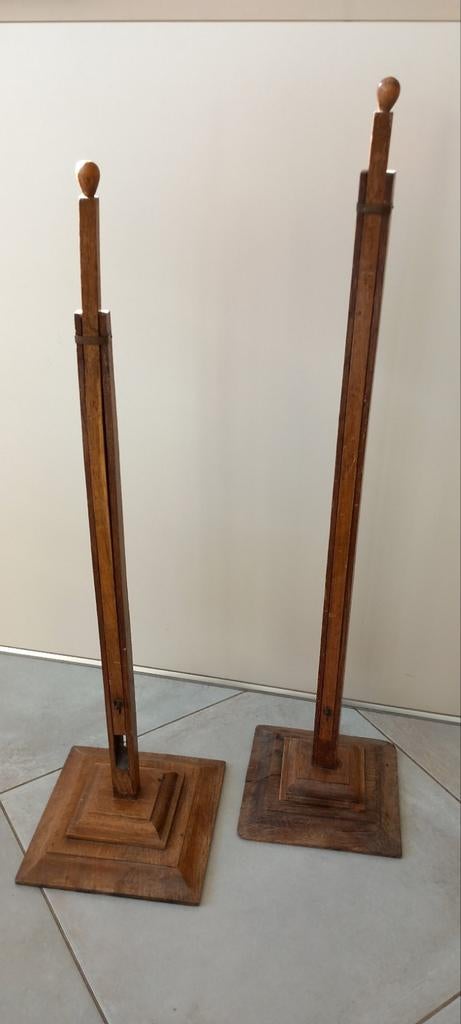2 oude telescopische hoedenhouders, Ophalen of Verzenden