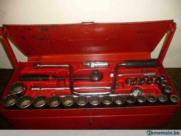 Facom coffre à douilles 12 pans ( douilles de 8 à 32 ) S442E, Auto diversen, Autogereedschap, Gebruikt, Ophalen of Verzenden
