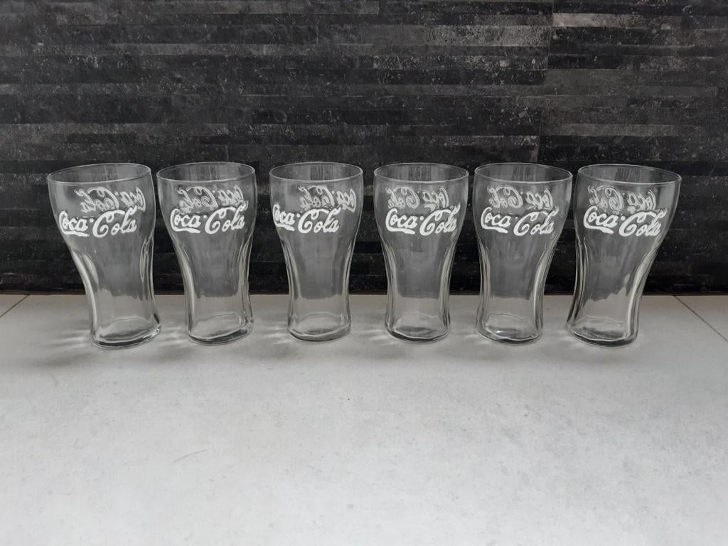Set van 6 Coca-Zero-glazen 27 cl, Verzamelen, Ophalen of Verzenden, Zo goed als nieuw, Frisdrankglas