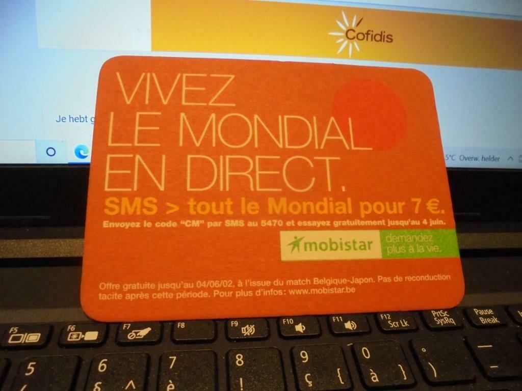 Mobistar, Enlèvement ou Envoi, Comme neuf, Sous-bock
