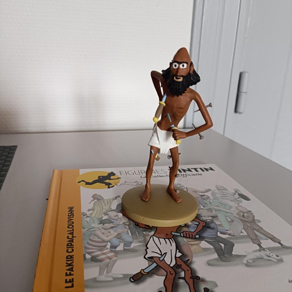Figurine Tintin : n107 Le fakir Cipaçalouvishni, Collections, Enlèvement ou Envoi, Tintin, Comme neuf, Statue ou Figurine