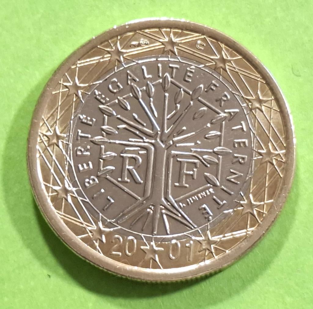 Pièce France - 1 euro - 2001, Envoi, France, 1 euro, Monnaie en vrac