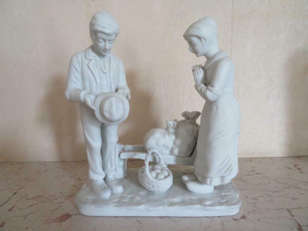 ANGELUS de MIllet en biscuit, Enlèvement ou Envoi