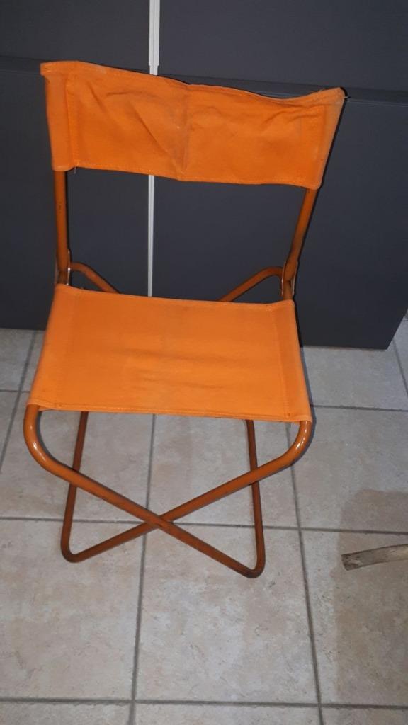 Tabouret pliant vintage chaise pliable, Jardin & Terrasse, Enlèvement ou Envoi, Pliant
