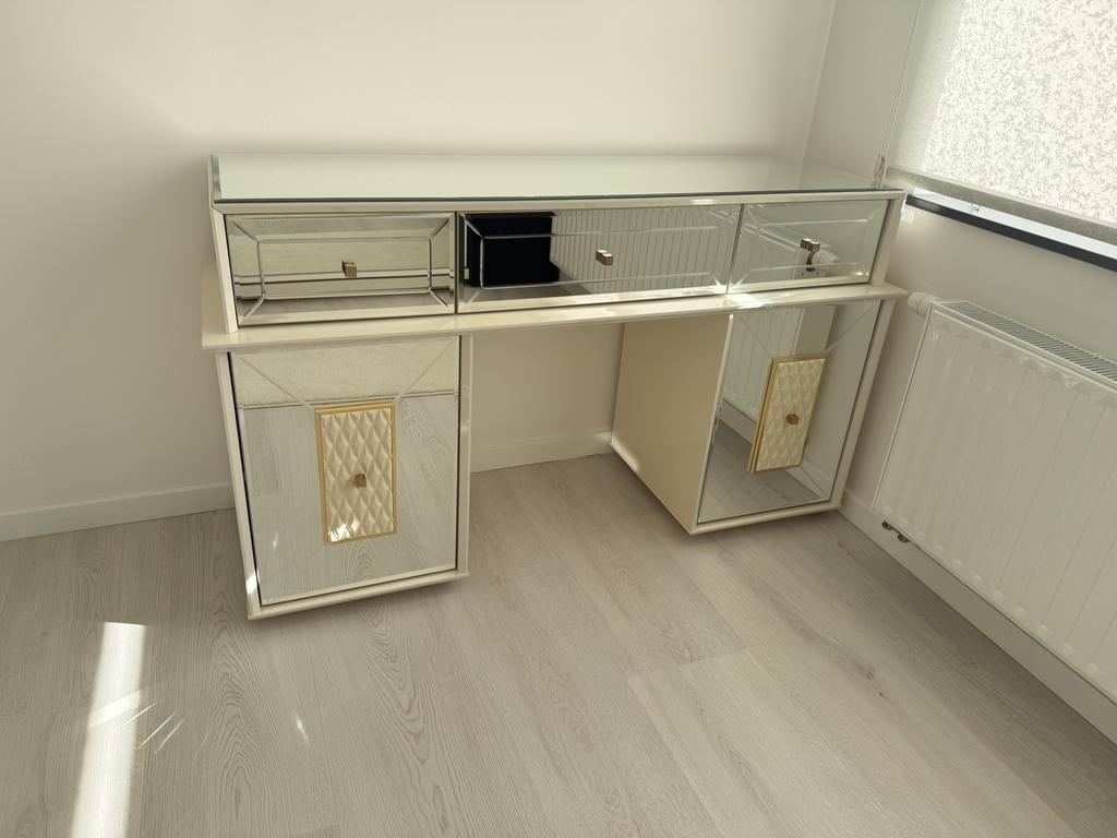 Coiffeuse-Meuble en miroir+grand miroir mural, Ophalen, Zo goed als nieuw