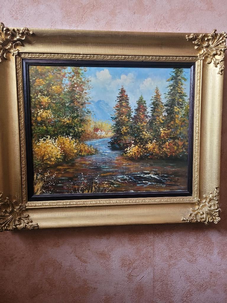 Schilderij in mooie kader, Ophalen