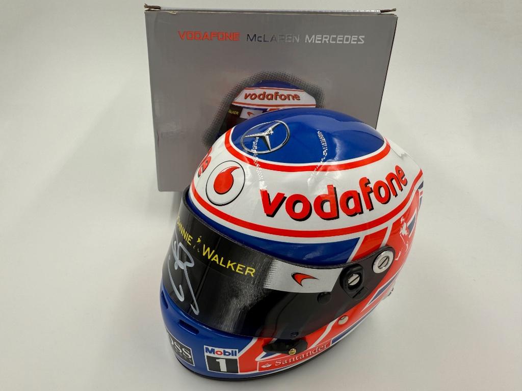 1/2 Helmet F1 Casque Jenson Button 2011 (McLaren), Collections, Marques automobiles, Motos & Formules 1, Enlèvement ou Envoi