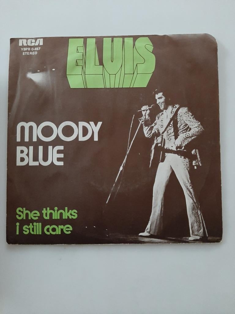 Vinyl 45trs- Elvis Presley- mood blue, Ophalen of Verzenden, Gebruikt