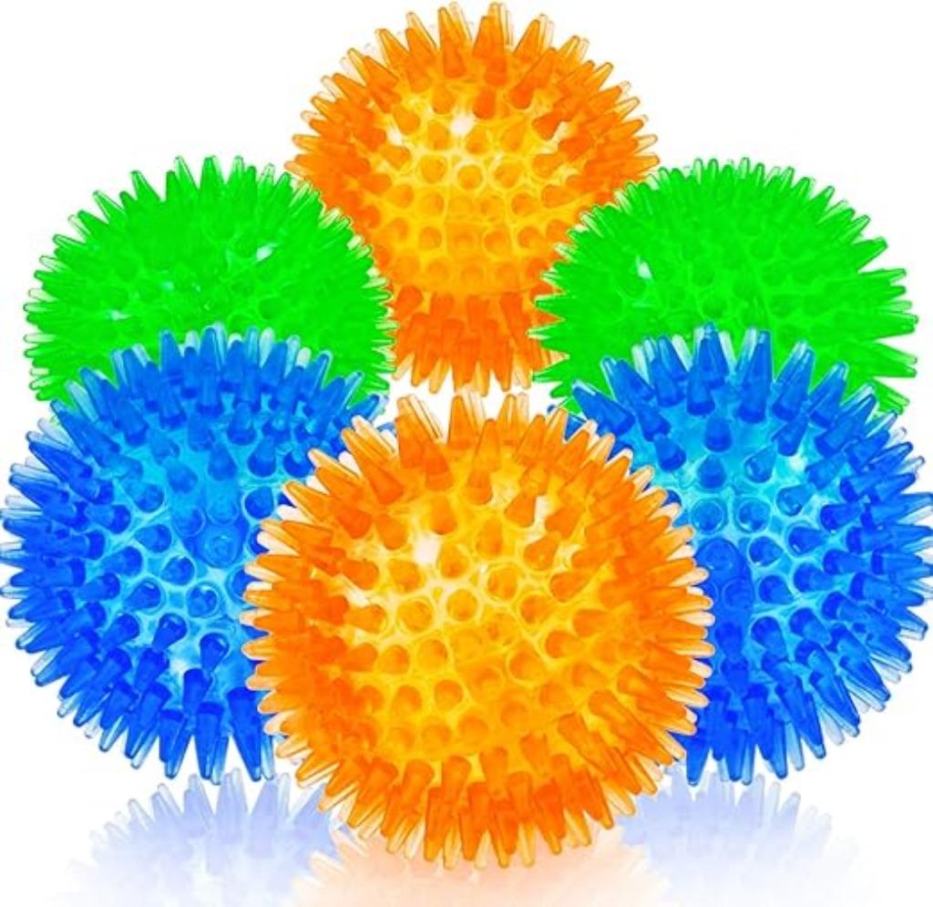 Set van 6 piepende ballen voor honden GRATIS LEVERING
