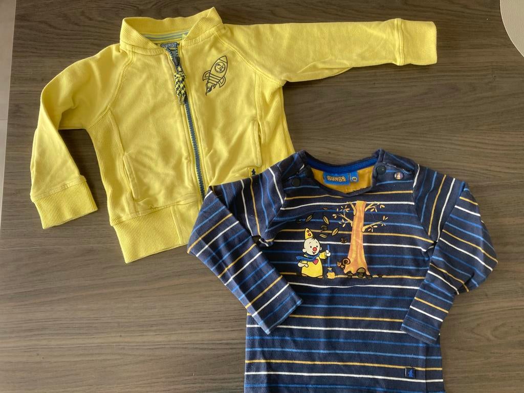 Bumba gilet en longsleeve maat 80, Kinderen en Baby's, Babykleding | Maat 80, Gebruikt, JBC, Ophalen of Verzenden, Jongetje