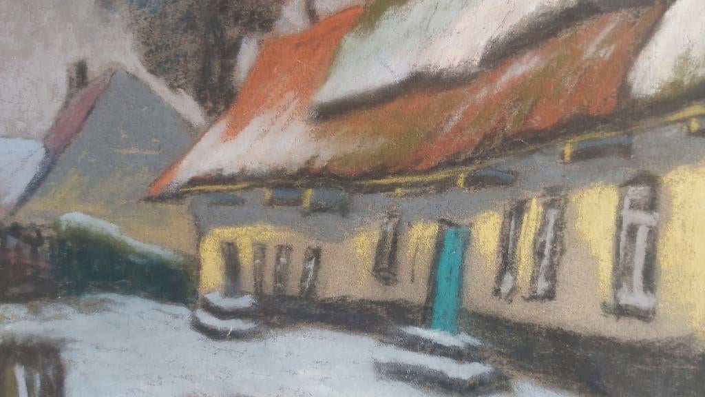 Pasteltekening van Raymond Verstraeten, Ophalen
