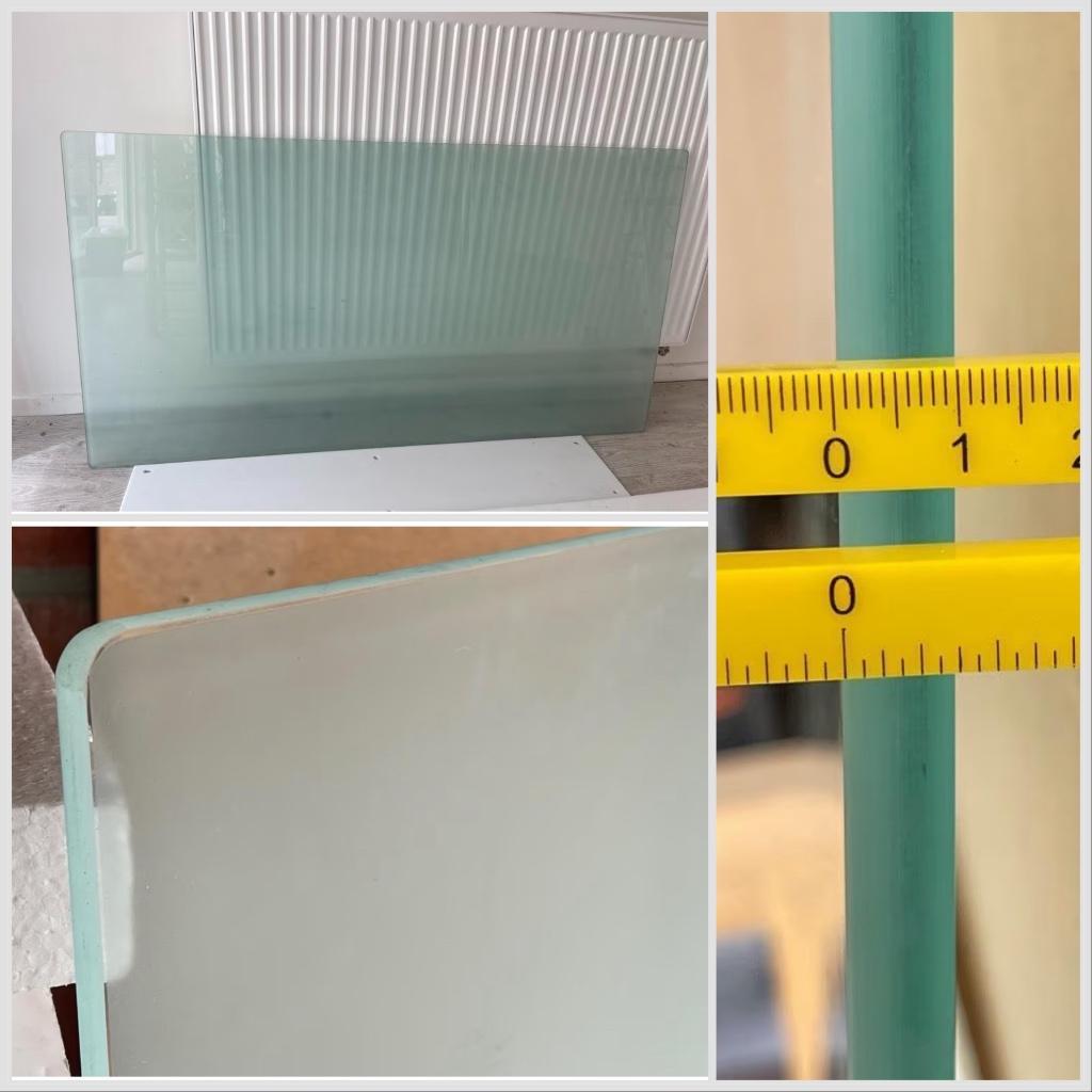 Table en verre 150 x 80 x 1cm - État comme neuf, 100 à 150 cm, Comme neuf, Verre, Enlèvement