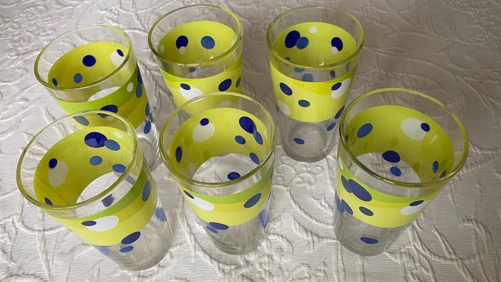 6 drinkglazen, Ophalen of Verzenden, Zo goed als nieuw