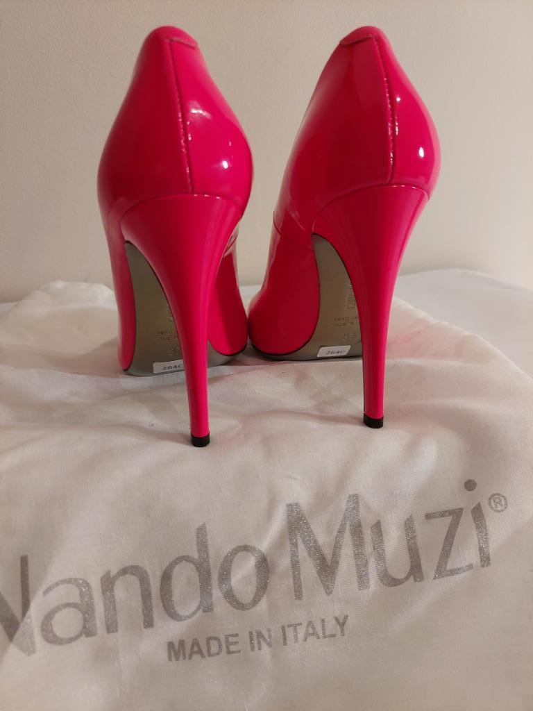 264C* Nando Muzi - sexy roze pumps van lakleer (37), Pumps, Verzenden, Nieuw, Roze