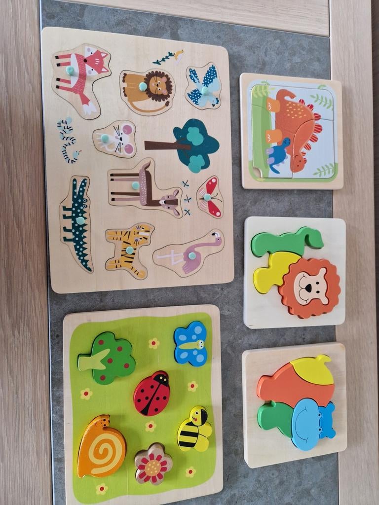 Houten legpuzzels, Ophalen