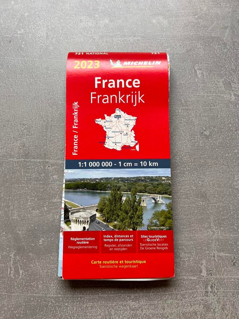 Landkaart Frankrijk, Boeken, Atlassen en Landkaarten, Ophalen, Nieuw, Frankrijk, Landkaart