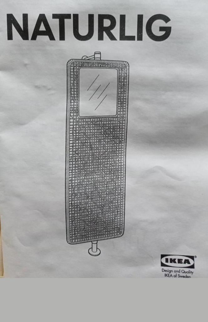 Paravent Ikea avec miroir et crochets pour vêtements, Ophalen, Nieuw