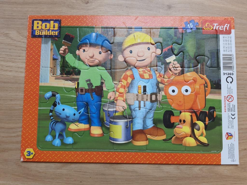 Puzzel bob de bouwer (15stuks) nieuwstaat, Kinderen en Baby's, Speelgoed | Kinderpuzzels, Ophalen, 10 tot 50 stukjes, Zo goed als nieuw